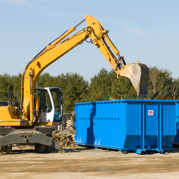 how does a residential dumpster rental service work in Casanova